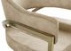 Meridian Furniture Madelyn Beige/Brushed Brass Velvet Dining Chair-3
