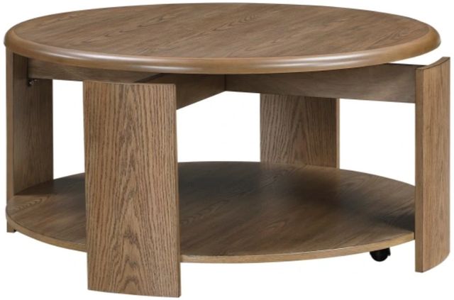 Homelegance® Ellis Brown Cocktail Table with Swivel Top-0