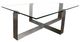 Magnussen Home® Holden Glass Top Rectangular Cocktail Table with Aged Pewter Base-0