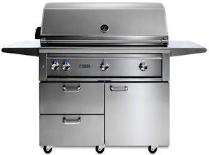 front view of the Lynx® Professional 42" Stainless Steel Freestanding Grill