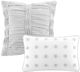 Olliix by Urban Habitat Grey King/California King Brooklyn Cotton Jacquard Duvet Cover Set-3