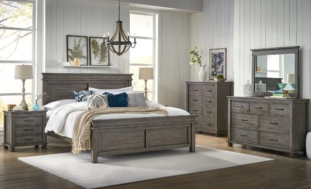 A-America® Glacier Point Graystone California King Panel Bed-2