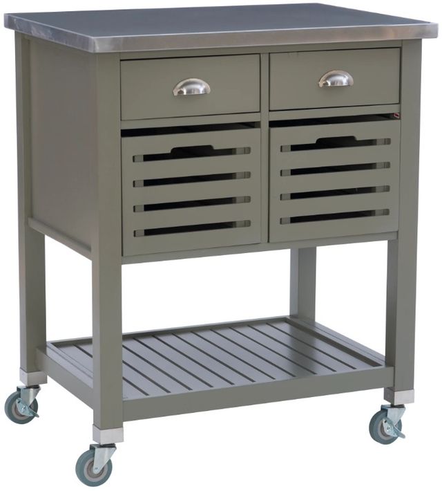 Linon Robbin Gray Kitchen Cart-0