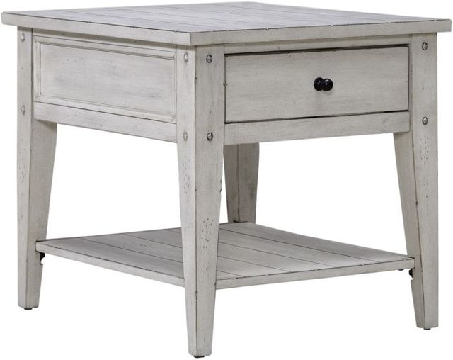 Liberty Furniture Lake House 3-Piece Weathered White Optional Occasional Table Set-3