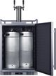 Summit® 24" 5.6 Cu.Ft Stainless Steel Built In Outdoor Beer and Wine Kegerator-2