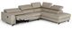 VIG Furniture Divani Casa Versa Light Taupe Left Facing Sectional Sofa with Recliner-0