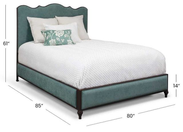 Wesley Allen Customizable Evans King Upholstered Panel Bed-2