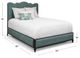 Wesley Allen Customizable Evans King Upholstered Panel Bed-2