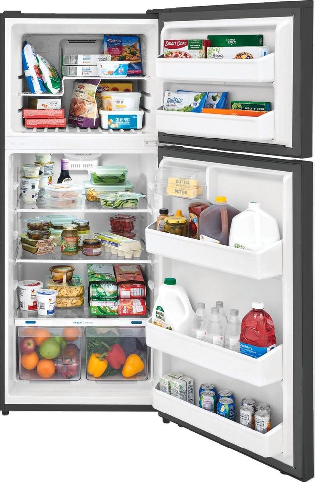Frigidaire® 28 in. 17.6 Cu. Ft. Brushed Steel Top Freezer Refrigerator-4
