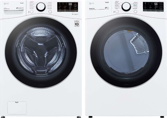 LG White Front Load Laundry Pair