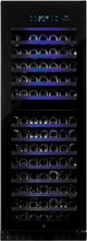 WineCell'R™ Black Pearl Series 26'' Black Built-In or Freestanding Wine Cooler-0