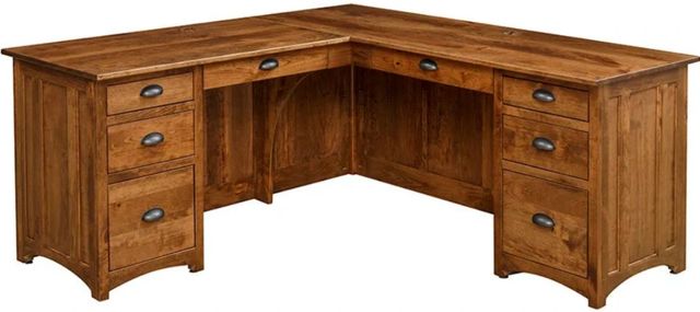 Country Classic Collection Customizable Mission Large L-Desk-0