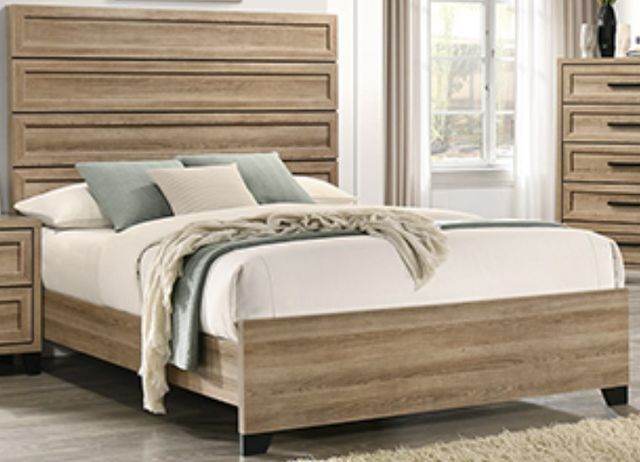 Crown Mark Jameson Brown King Panel Bed-0