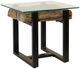Stylecraft Driftwood Glass Top Side Table-0