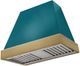 AGA Euclid 36" Salcombe Blue Wall Mounted Range Hood  with Antique Brass Trim-0
