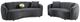 Coaster® Brookside 2-Piece Dark Gray Velvet Upholstered Curved Living Room Set-0