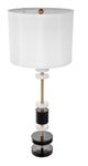 A & B Home Black/White 13" Table Lamp-1