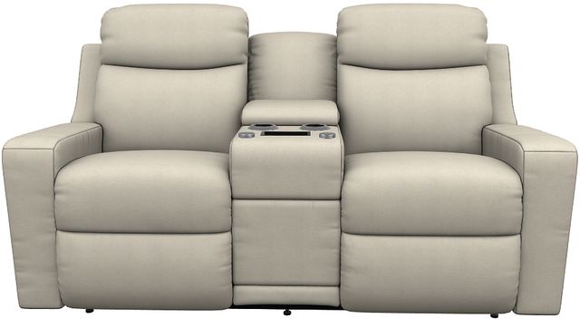 La-Z-Boy® Emmons Natural Manual Reclining Loveseat with Console-1