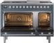 Ilve® Professional Plus II 48" Blue Grey Pro Style Dual Fuel Range-1