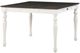 Steve Silver Co. Joanna Mocha Two Tone Counter Height Table with Leaf and Ivory Base-0