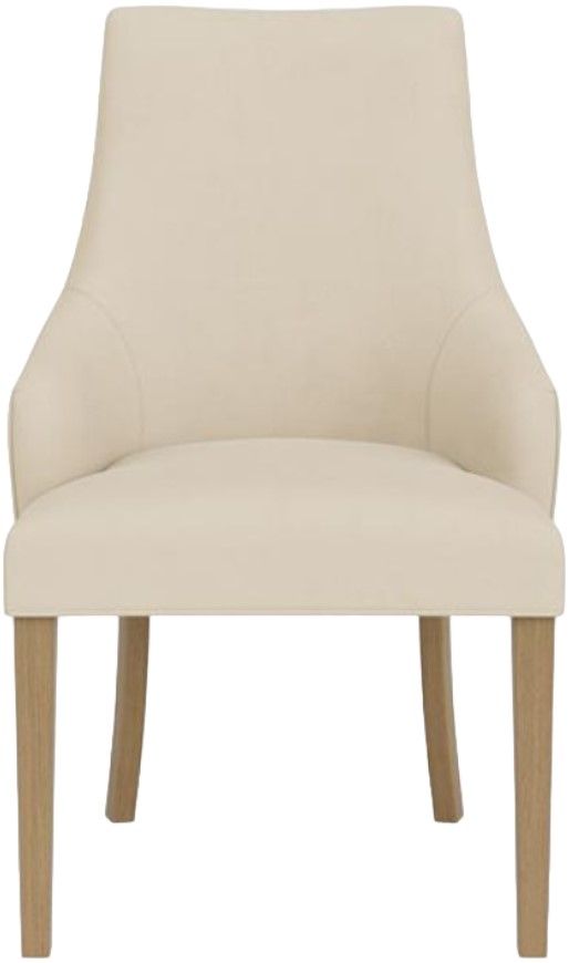 Riverside Furniture Mix-N-Match Chairs 2-Piece Ivory Swoop Arm Upholstered Dining Arm Chair Set-2