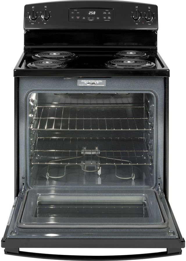 GE® 30" Black Freestanding Electric Range-1