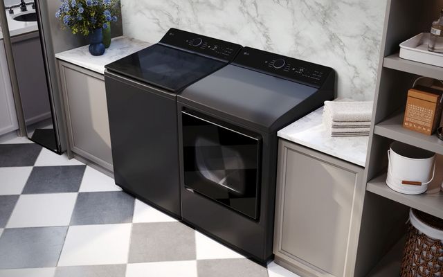 LG 7.3 Cu. Ft. Matte Black Gas Dryer-12