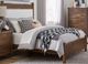 Archbold Furniture Customizable Amish Essentials Callahan Maple Queen Upholstered Panel Bed-2