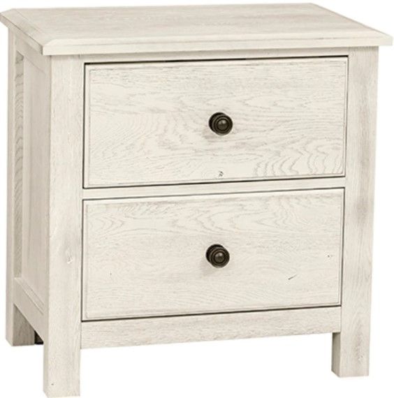 Artisan & Post by Vaughan-Bassett Weathered White Nightstand-0