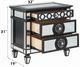 ACME Furniture Varian II Black/Mirrored Nightstand-2