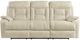 Elements International Trinidad Pebble Cream Power Reclining Sofa-1