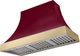 AGA Cascade 48" Cranberry Wall Mounted Range Hood  with Brushed Brass Trim-0
