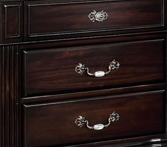Furniture of America® Syracuse Dark Walnut Nightstand-1