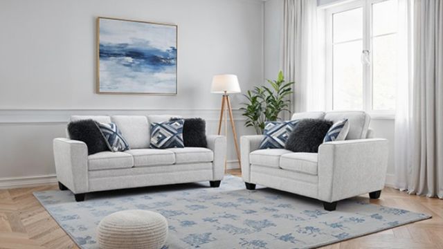 Furniture of America® Enea Light Gray Loveseat-2