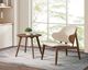 Furniture of America® Belp Beige/Walnut Accent Chair-1