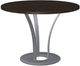 Amisco Customizable Dalia Solid Birch Round Table with Metal Turnip Base-0