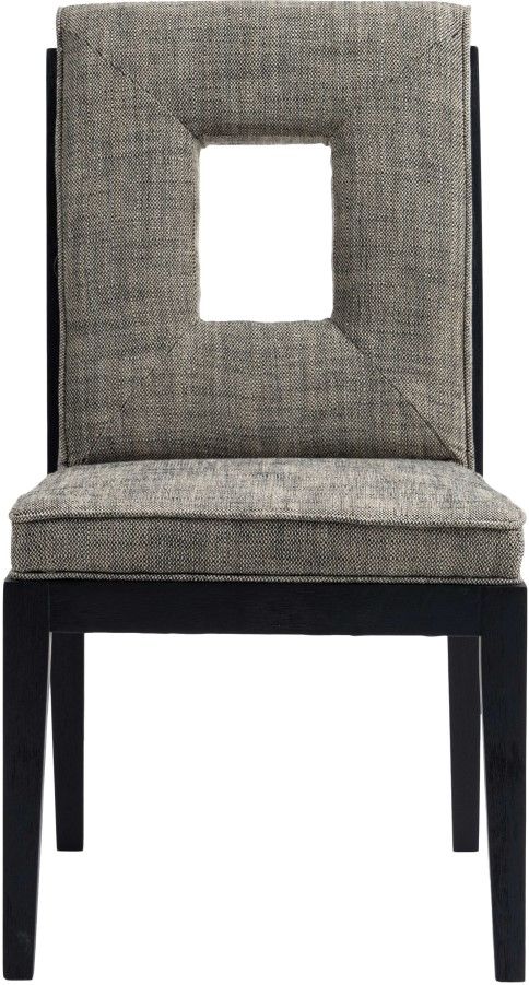 Meridian Furniture Gwendolyn Gray/Black Upholstered Dining Side Chair-1