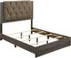 ACME Furniture Avantika Rustic Gray Oak Eastern King Panel Bed-0