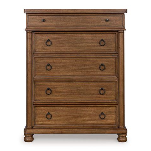 Signature Design by Ashley® Rowlenstown Brown 5-Drawer Chest-1
