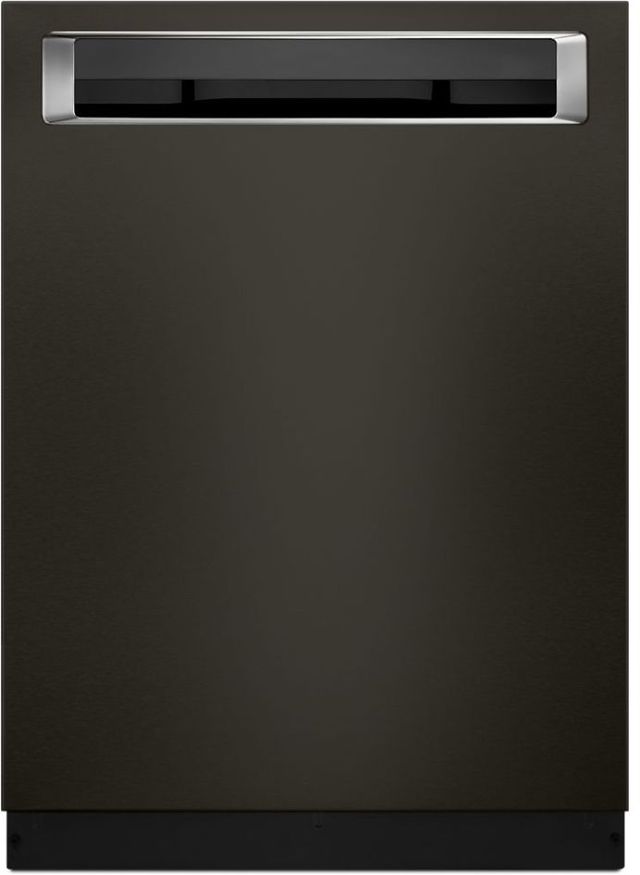 KitchenAid® 24" Black Stainless Steel with PrintShield™ Finish Built In Dishwasher-0