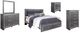 Signature Design by Ashley® Lodanna 4-Piece Gray King Panel Bed Set-0