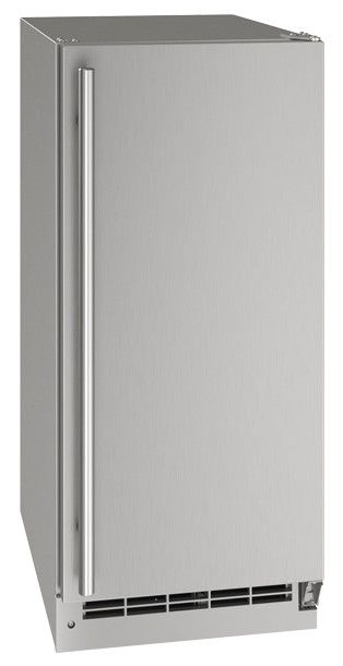 U-Line® Stainless Steel 15" Outdoor Clear Ice Machine-0