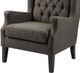 Olliix by Madison Park Grey Maxwell Button Tufted Wing Chair-4