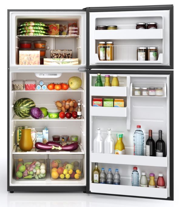 Midea® 30 in. 18.0 Cu. Ft. Black Top Freezer Refrigerator-3