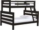Crate Designs™ Furniture TimberFrame Espresso Twin XL/Queen Offset Bunk Bed-0