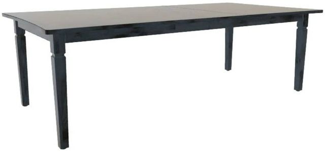 Mavin Customizable 48" x 72" Concave Extendable Dining Table with 2 Leaves-0