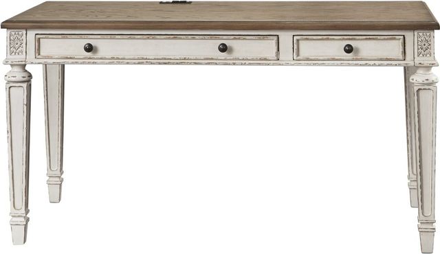 Signature Design by Ashley® Realyn White/Brown Office Desk-1