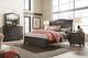 aspenhome® Oxford Peppercorn King Sleigh Storage Bed-2