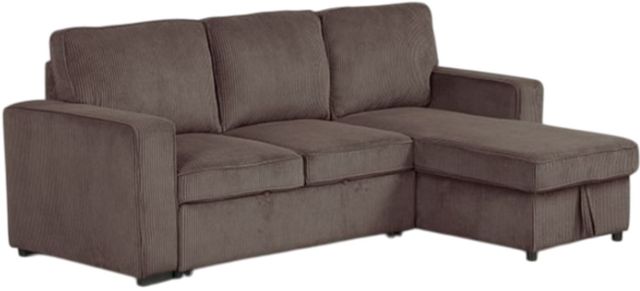 Furniture of America® Yves 2-Piece Brown L-Shape Sectional-0