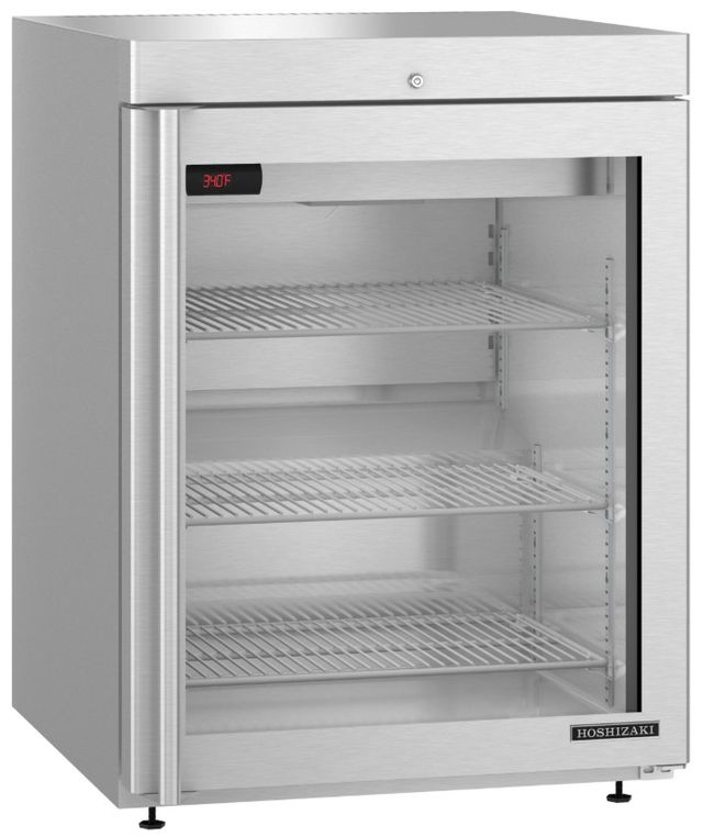 Hoshizaki 23" 3.9 Cu. Ft. Stainless Steel Single Section Compact Undercounter Refrigerator-2